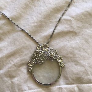 Magnifying glass necklace